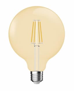 Deco globe E27, 5,4W Goud